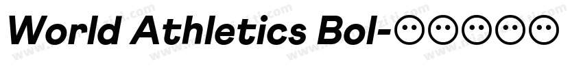 World Athletics Bol字体转换